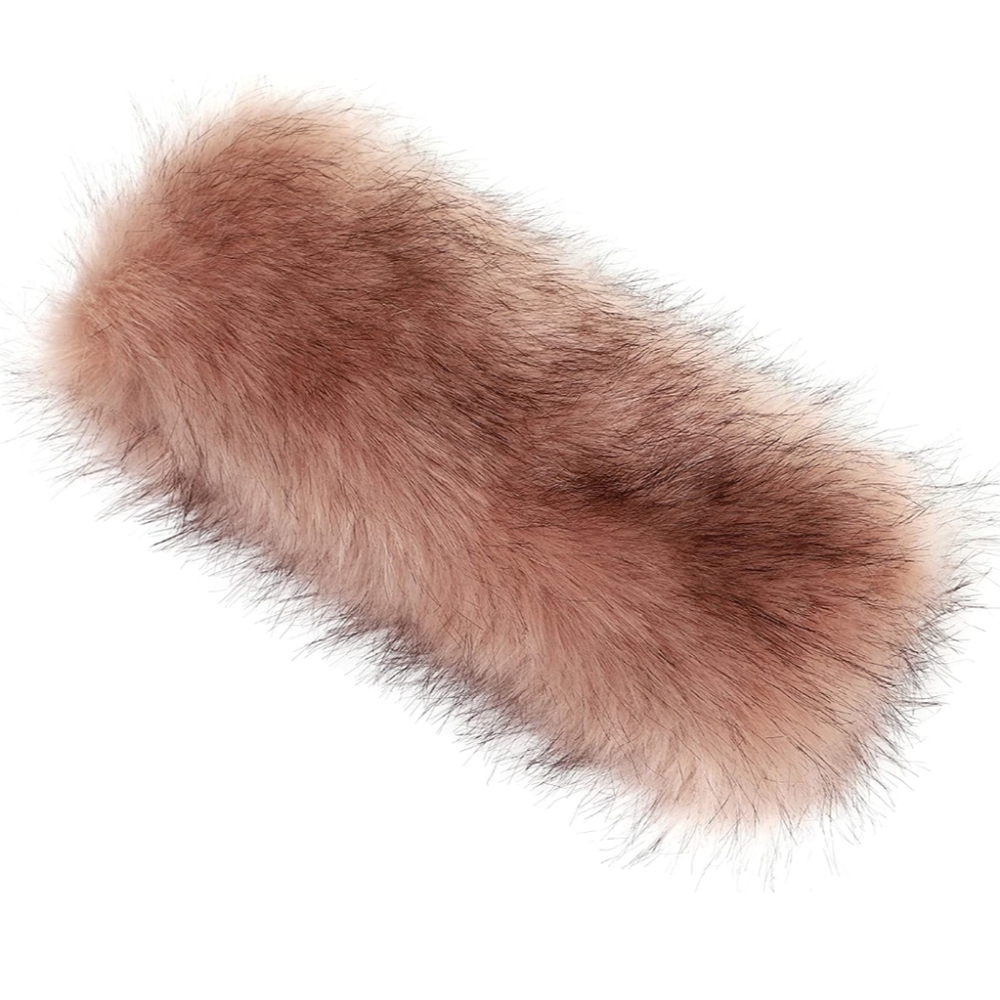 Charleston Pink Faux Fur Cossack Hat Mink Style Ear Warmers Winter Headband - Picture 2 of 6